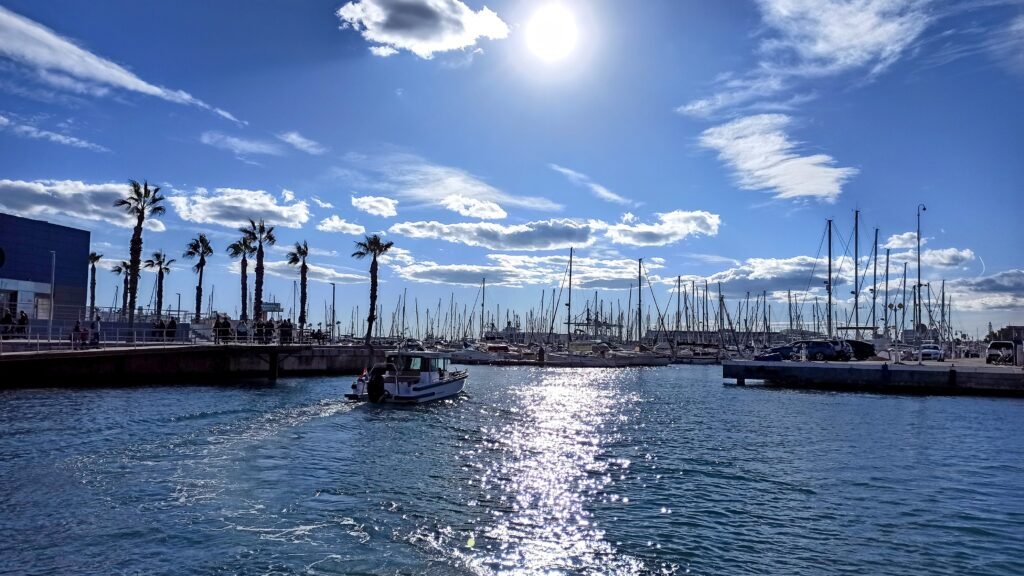De haven van Alicante. 